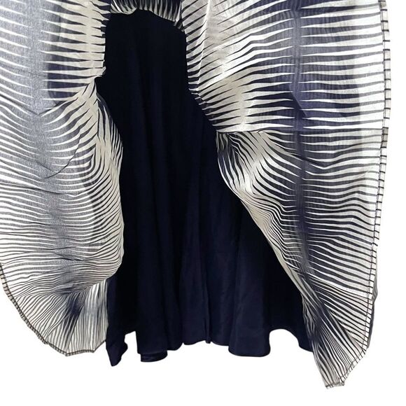 ALICE + OLIVIA Zig Zag Pleated Bustier Babydoll Dress L - Picture 3 of 7